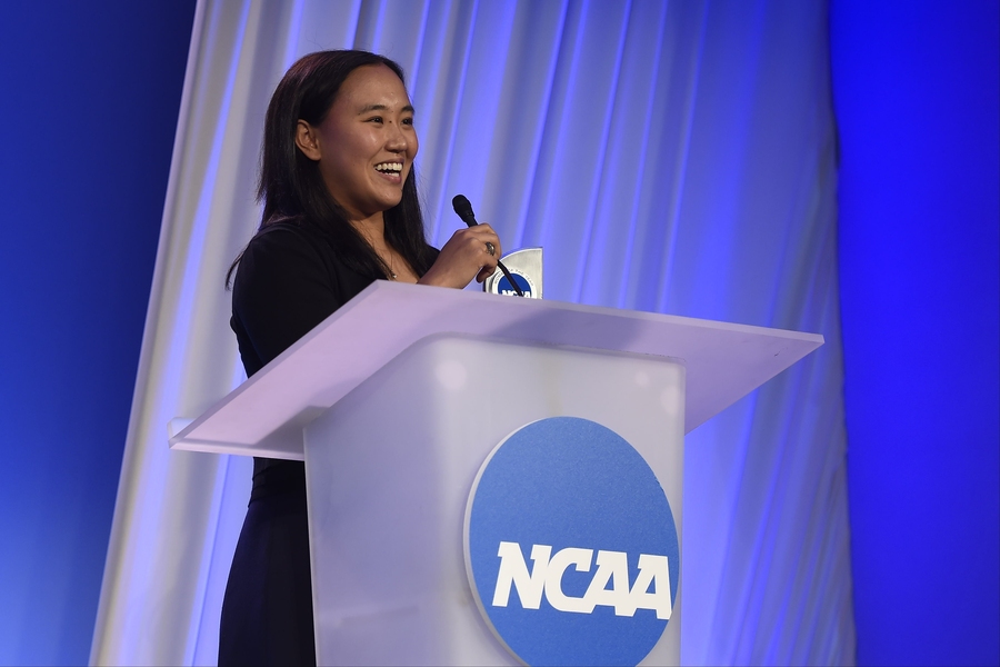 “This award speaks to how MIT is not only an amazing academic institution with cutting-edge research, but also a place where students can explore their passions in many different dimensions,” Margaret Guo '16 said upon accepting the 2016 NCAA Woman of the Year award. Guo, who recently earned dual degrees in electrical engineering and computer science and in biological engineering, posted an im...