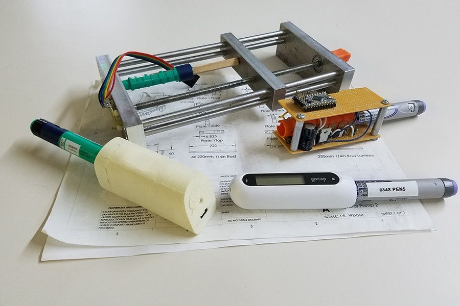 Some early prototypes of the Gocap. 