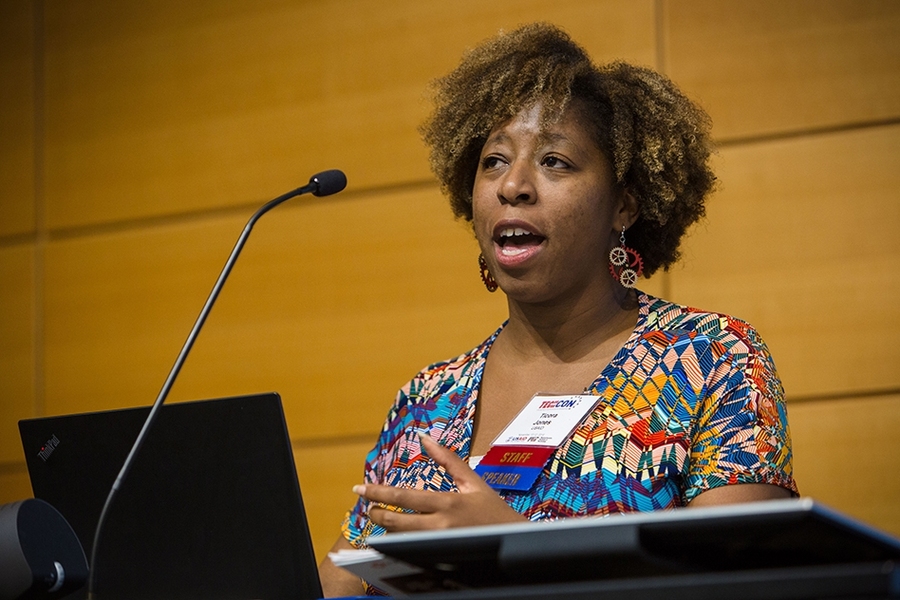 MIT alumna Ticora Jones, chief of HESN, speaks at TechCon