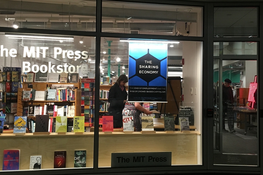 The MIT Press Bookstore is now located on Massachusetts Avenue in Cambridge. 