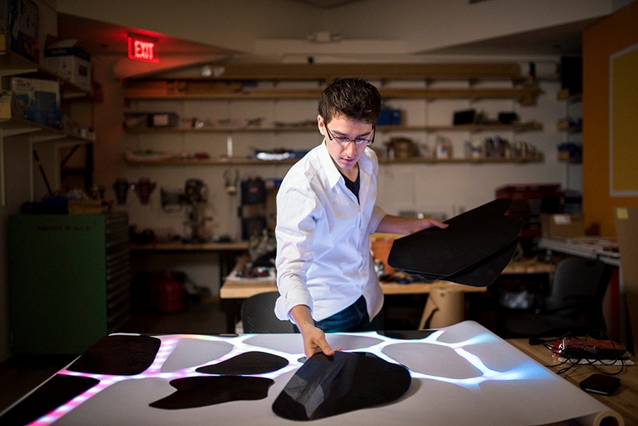 “The whole goal of my life is to fix all the people problems. I sincerely think that the biggest problems we have are how we deal with each other, and how we treat each other. [We need to be] promoting empathy and understanding, and technology is an enormous power to influence that in a good way,” senior Garrett Parrish says. 