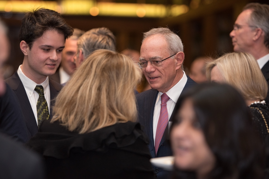 MIT President L. Rafael Reif welcomed guests ahead of the evening's program.  
