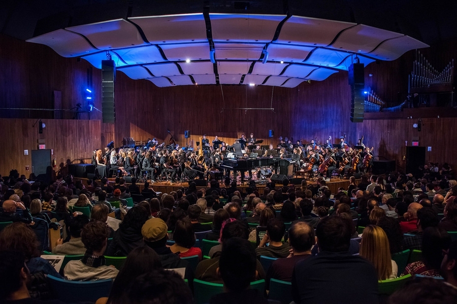 Jacob Collier performed "Imagination Off the Charts" at MIT's Kresge Auditorium.