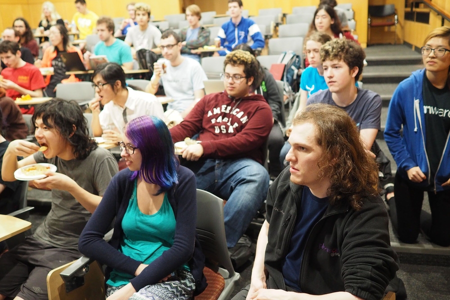 Watch party attendees listen to Chin recount her experiences as a "Jeopardy!" contestant — and champion.