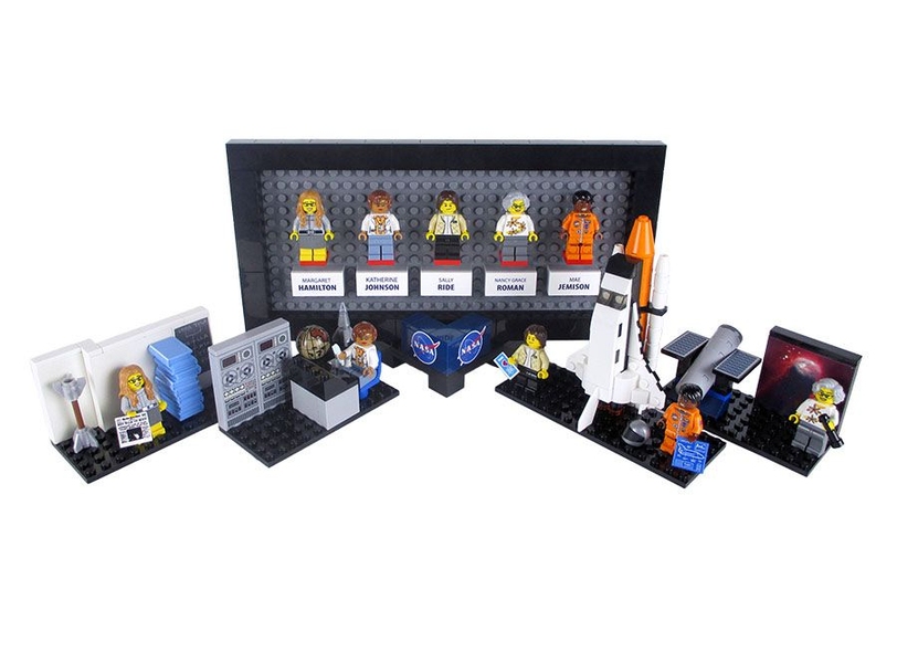 Maia Weinstock's full proposed "Women of NASA" set includes vignettes for each of the five featured astronauts, scientists, and engineers. A LEGO team is now working on a design for the final production set, to be released in late 2017 or early 2018. 