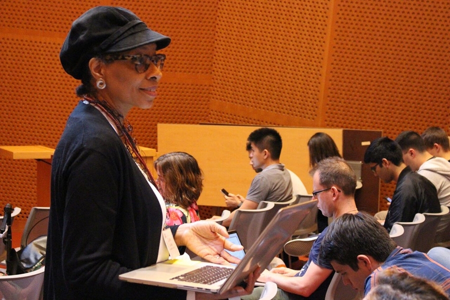 Elaine Harris ’78, an event organizer from BAMIT.
