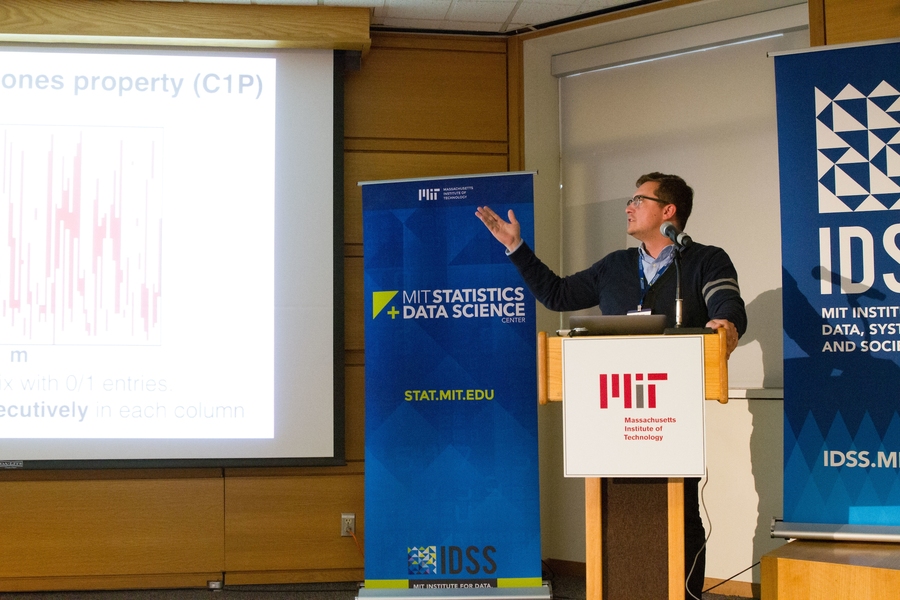 Philippe Rigollet, associate professor in the Department of Mathematics, presents research on statistical methods of seriation.