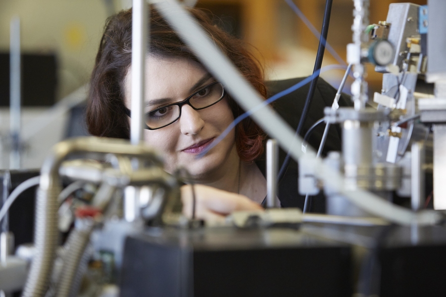 Graduate student Maria Zawadowicz is researching the interrelationship of particulate matter and cloud formation in the Cziczo Lab.