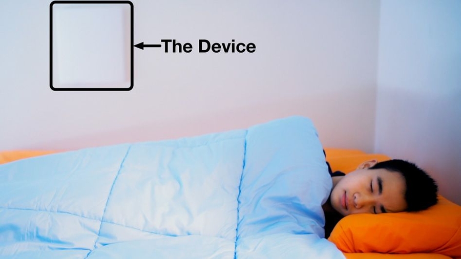 The sensors consist of a wireless device, about the size of a laptop computer, that emits low-power radio frequency (RF) signals. As the radio waves reflect off of the body, any slight movement of the body alters the frequency of the reflected waves. Analyzing those waves can reveal vital signs such as pulse and breathing rate.