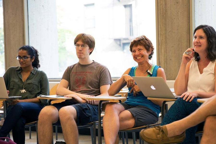Members of the American Sign Language and Deaf Culture Club participate in a recent class.