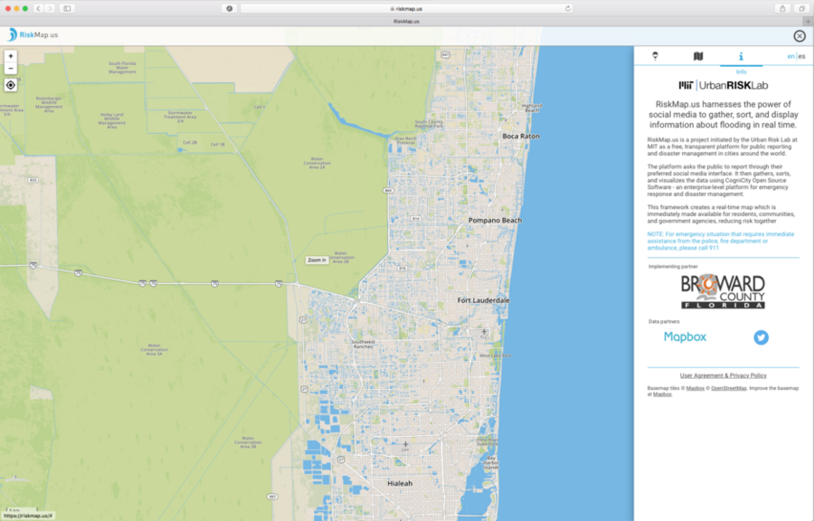 RiskMap.us is being piloted in Broward County, Florida, located on the southeast coast just north of Miami.