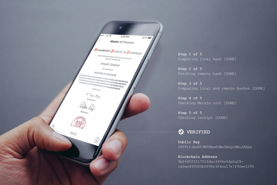 Using MIT's new digital diploma system, employers and schools can quickly verify that a graduate's degree is legitimate by using a link or uploading the student’s file.