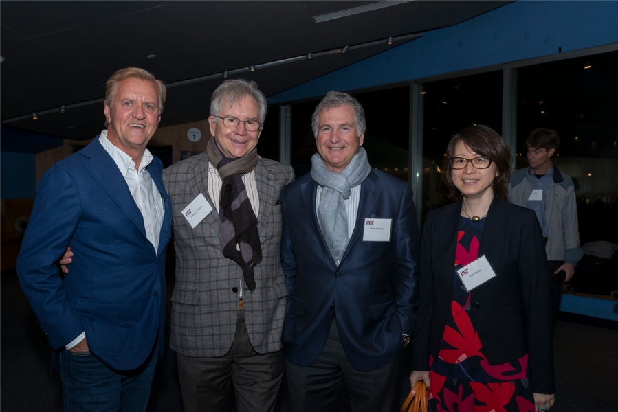 Attendees included (l-r) John Carlson, Bill Martin, Frank Delaney, and Kumi Martin, seen here at the reception. 