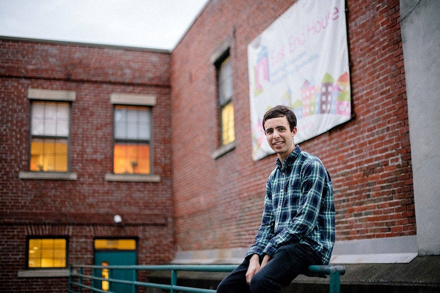MIT senior Drew Bent regularly volunteers at the East End House, a Cambridge community center that holds educational programs for all ages. 
