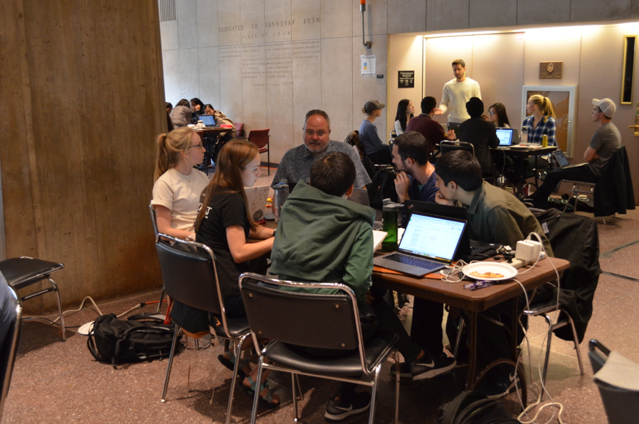Industry representatives sat down and discussed challenges with students.
