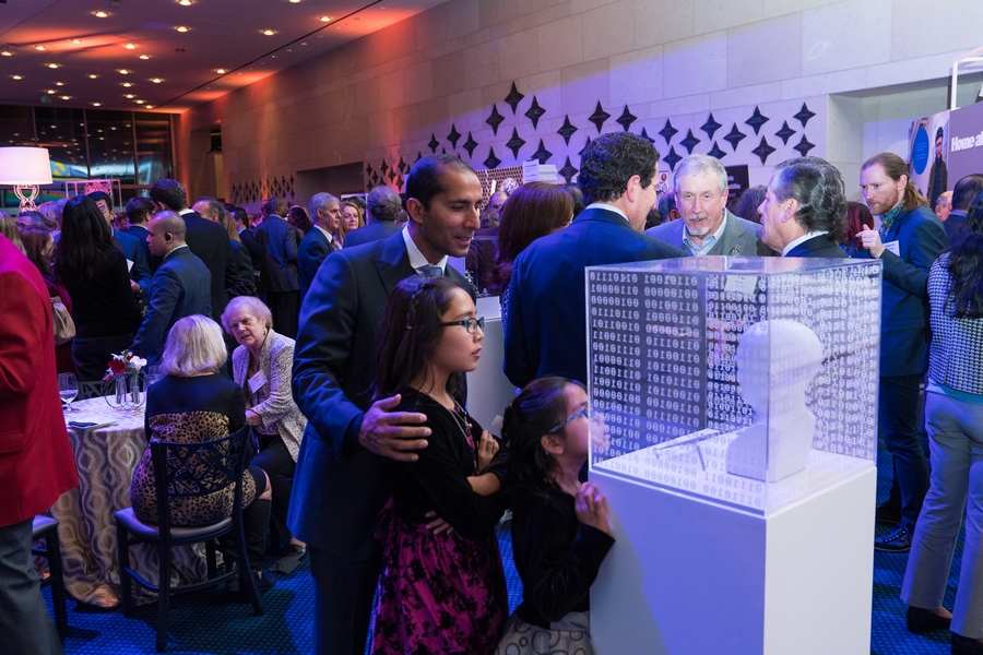 Guests explored exhibits showcasing MIT innovations. 