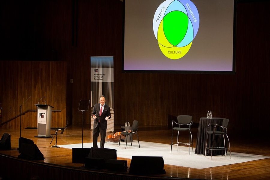In his MIT talk, titled “Culture, Understanding, and Survival,” Ma expressed concern that so many aspects of life seem to be in a state of flux at the moment. “I’m worried that at the same time we’re making so many advances, while many people’s lives are improving significantly, we are also creating massive disruption,” Ma said.