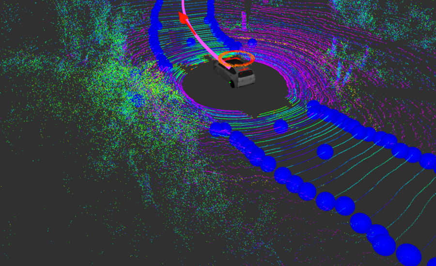 MapLite uses perception sensors to plan a safe path, including LIDAR to determine the approximate location of the edges of the road.