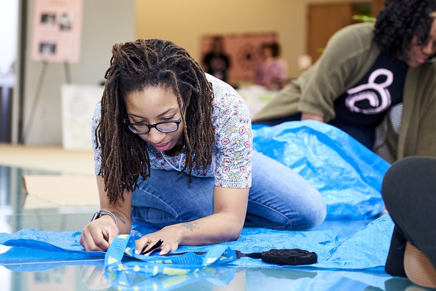 Hackers worked on hands-on design projects as well as apps, websites, and policy and advocacy materials.