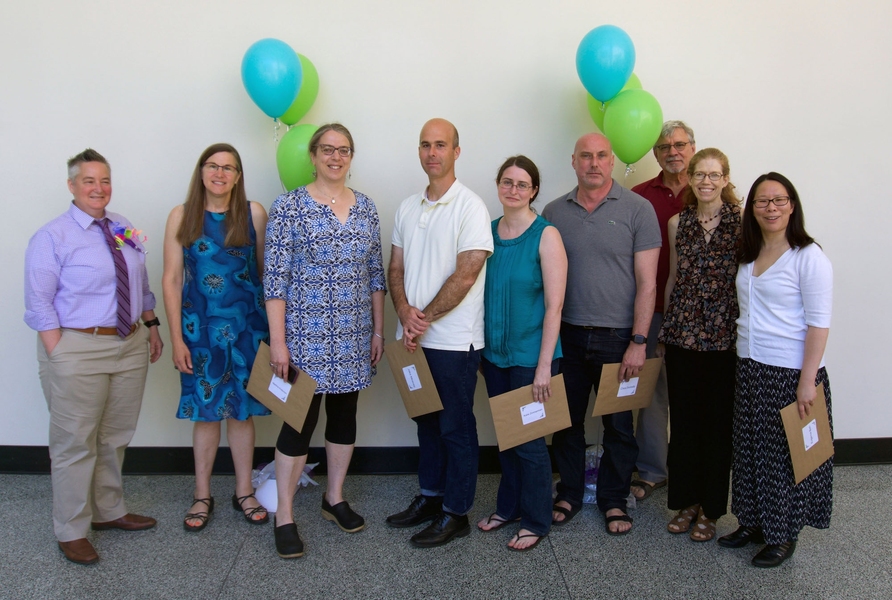 Left to right: Chris Bourg, Sally Richter, Martina Anderson, Jake Meaney, Katie Zimmerman, Chris Donnelly, Rich Wenger, Kathy Hamilton, Eugenia Beh