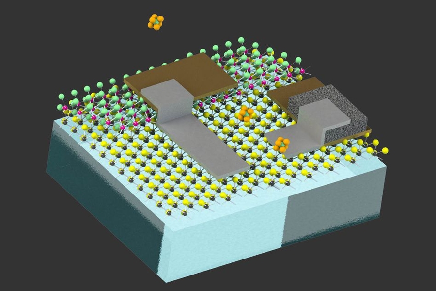 This diagram illustrates the design of the tiny devices, which are designed to be able to  float freely in liquid or air.