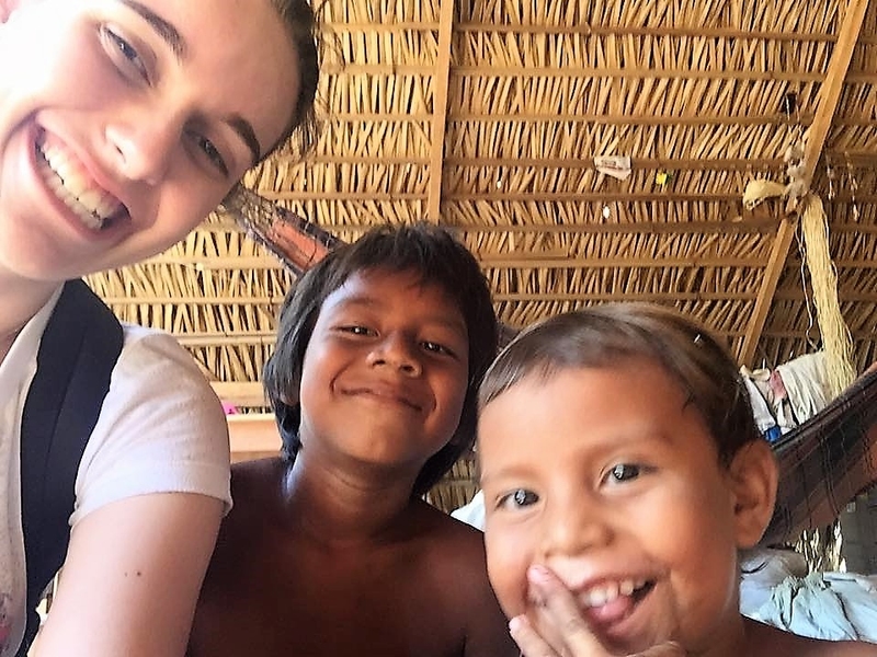 Elisa Mansur with children from an indigenous Amazonian tribe in northern Brazil. The 2018-19 Legatum Fellow is developing an early childhood education venture.