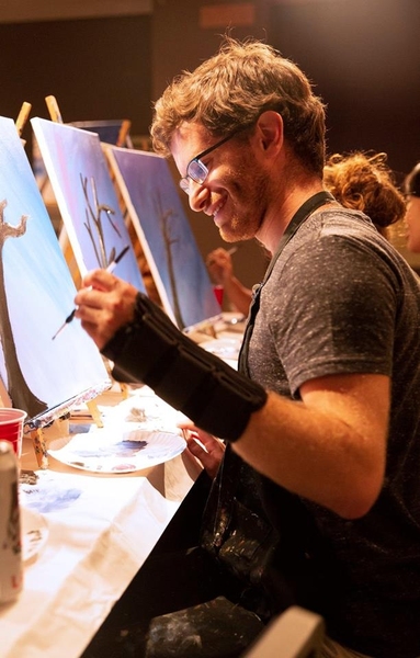 Paint Nites were created to provide grad students with an opportunity to unwind in a community setting