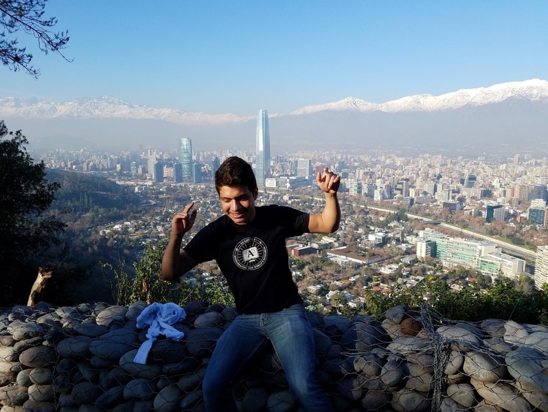 “Being a first-generation, low-income student did impact my confidence in my abilities to do well traveling abroad, but at the same time it actually increased the safety nets I developed,” says sophomore Enriko Kurtz Granadoz Chavez, who did his MISTI internship in Santiago, Chile at University of Santiago de Chile through MIT-Chile. 