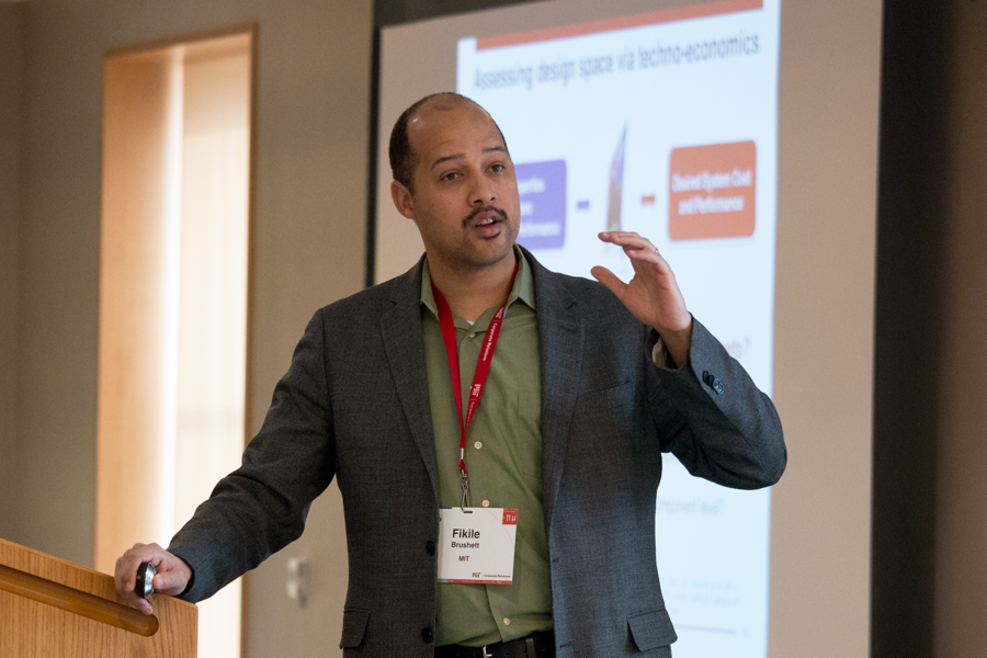 Fikile Brushett, an associate professor of chemical engineering, discusses his progress on redox flow batteries for grid-level electric power storage. 