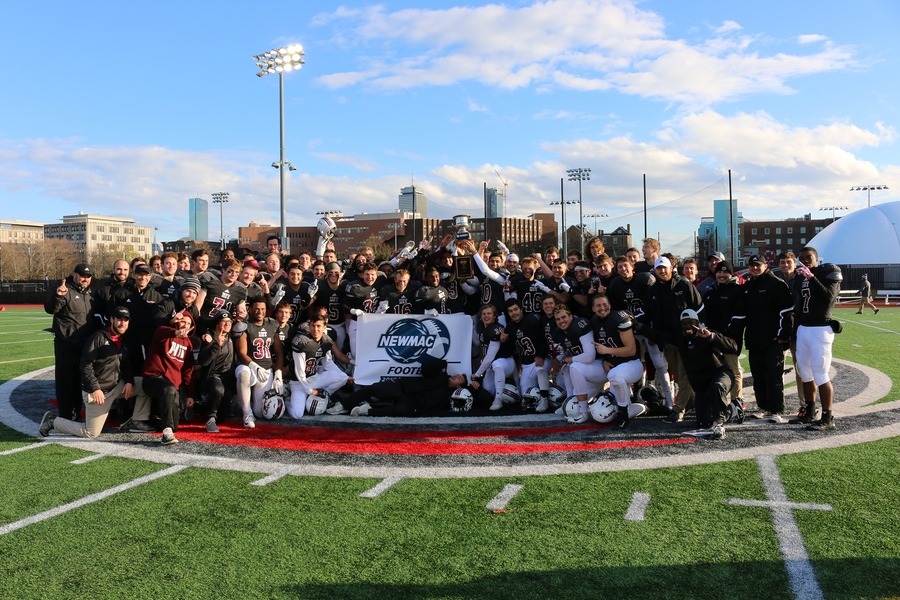 The 2018 MIT football team claimed the NEWMAC Championship with a Senior Day win over Springfield College.