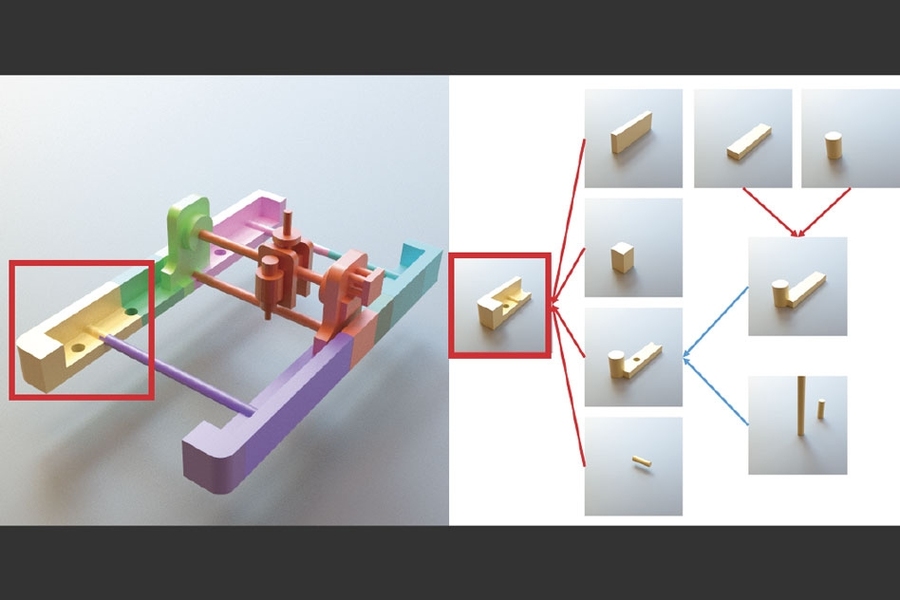 MIT researchers have devised a technique that “reverse engineers” complex 3-D computer-aided design (CAD) models — breaking them down into the many individual shapes they’re made of — to make them far easier for users to customize for manufacturing and 3-D printing applications.