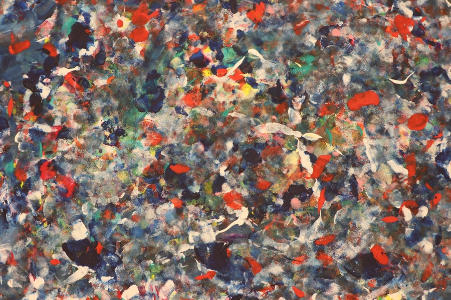 Detail of artwork created by a Project Prakash patient in the “Unruly Art” program.