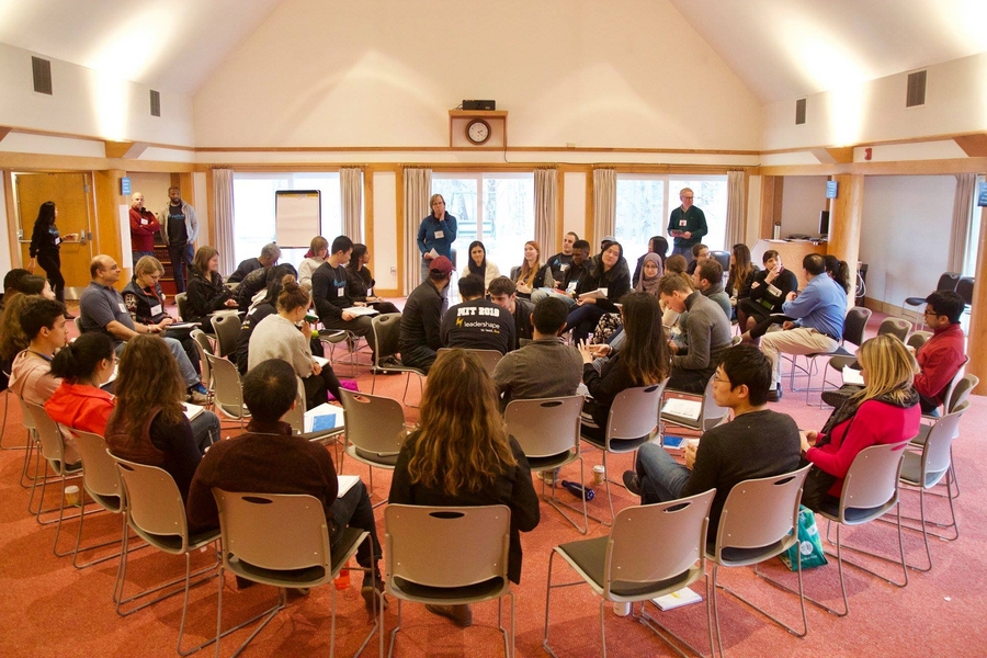 Large group discussions were led by MIT Vice President Kirk Kolenbrander and MIT Leadership Center Director Tracy Purinton.