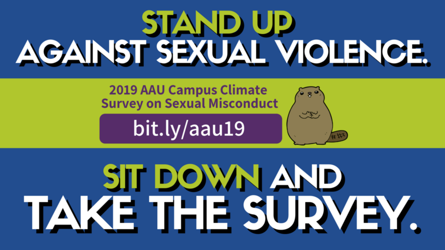 Poster encouraging people to take the survey