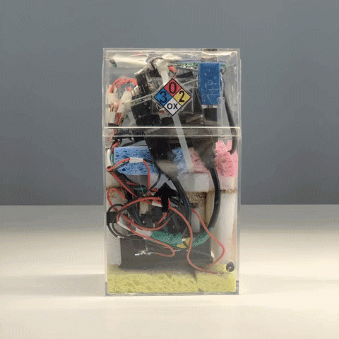 Self-contained nanolab sent for a microgravity experiment in the rocket