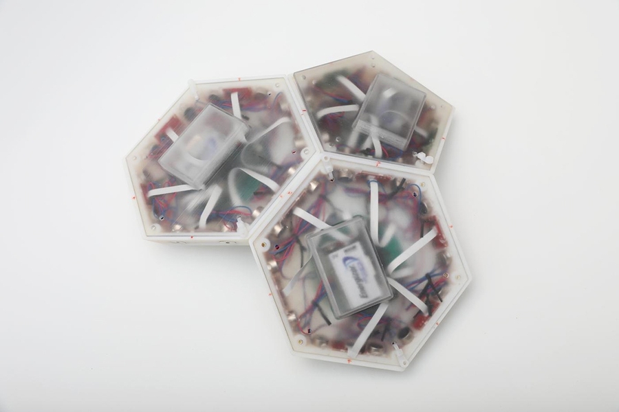 TESSERAE three-tile subassembly, with v2 hardware for Blue Origin suborbital flight