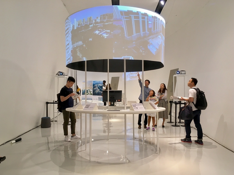 Combining quantitative data models with qualitative data, drone imagery, and data scraping from social media and maps platforms, Sarah Williams' "Ghost Cities" exhibition at the 2017 Seoul Biennale enabled visitors to explore modeled cities while learning about the characteristics of vacant real estate developments in China.