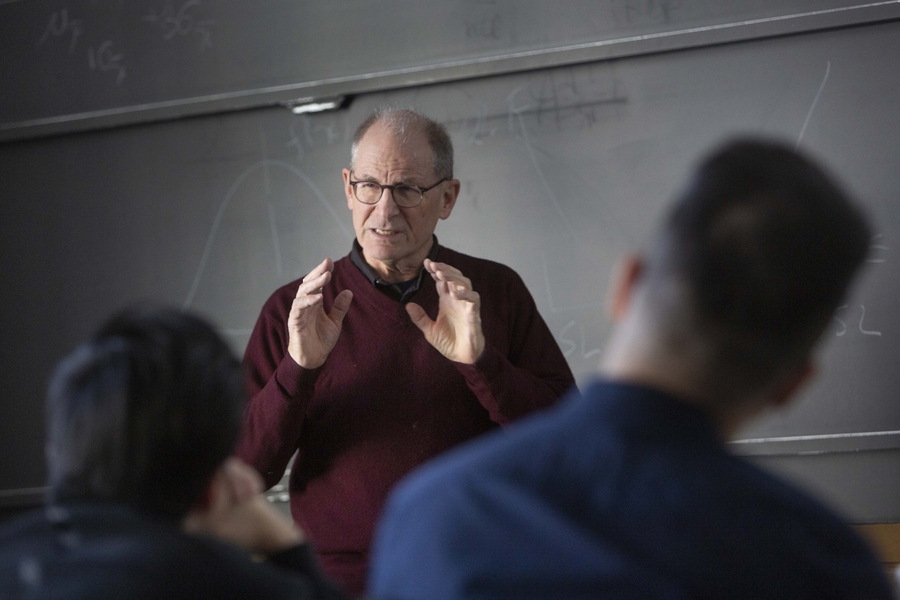 David Hardt teaches students in class 2.830 (Control of Manufacturing Processes).