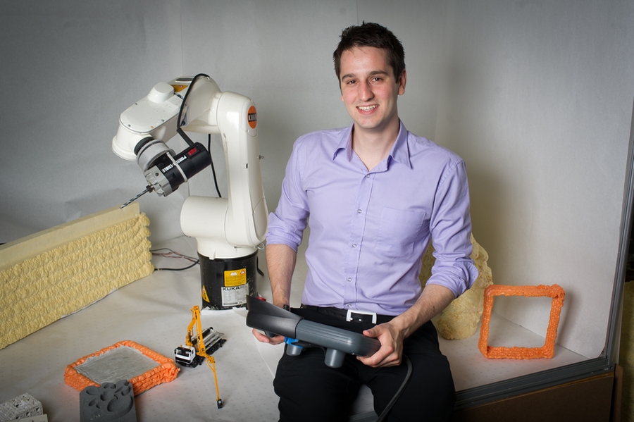 Steven Keating conducted research on additive manufacturing and synthetic biology. He developed a technology that could 3-D print the foundation of a building.