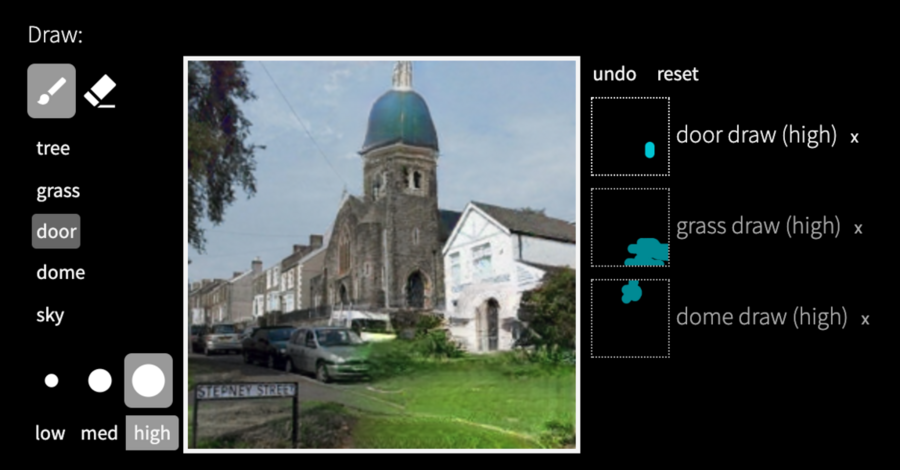 GANpaint Studio general interface