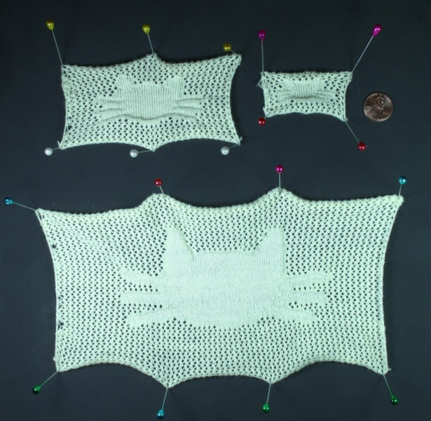 Users can customize knitted designs using an automated MIT knitting system, through the addition of various shapes and patterns.