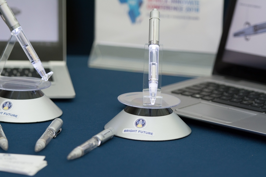 This “Firefly Pen” was developed by Quadri Oguntade’s startup, Bright Future, which seeks to aid education for off-grid Nigerian students by providing an innovative light source.