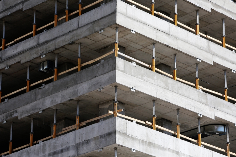 Concrete, the world’s most-used building material, is made by mixing cement with abundant aggregate materials like sand and gravel. The result is an extremely strong and stiff material.