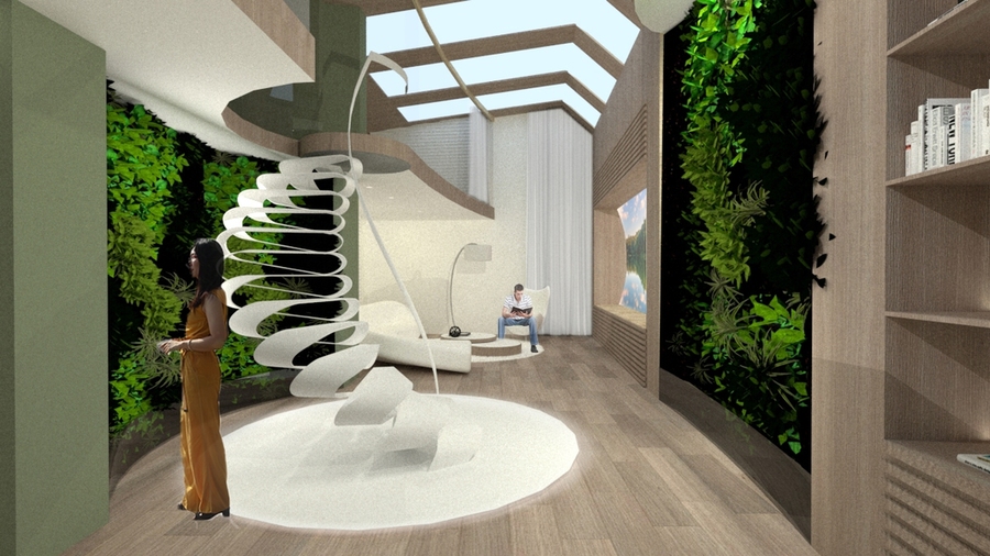 Private Star City residences would be located inside higher-level tunnels, featuring large living spaces, upstairs bedrooms, and smart artificial skylights that recreate ambient sunlight conditions in real-time.