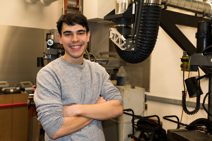 Israel Bonilla, a junior in aeronautics and astronautics, attended the opening. 