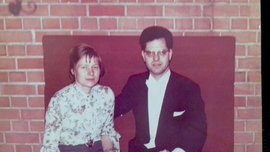 Gerda and Ulrich Becker in Stockholm after the 1976 Nobel Prize ceremony.