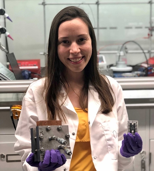 Daniela Blanco of New York University is the $15,000 Lemelson-MIT Student Prize “Use it!” Graduate Winner for her greener chemical reactor.