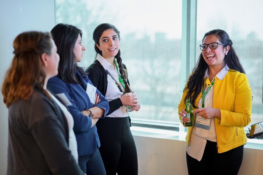 WiDS also empowered newer practitioners with a student and postdoc poster session and lightning talks. Over 30 poster presenters participated, showcasing work in fields as diverse as demographic bias in natural language processing, crime prediction, neurodegenerative disease, and sustainable buildings.
