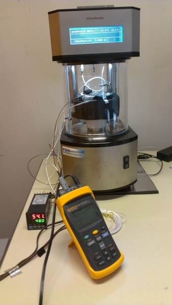 The team measured surface tension in seawater ranging from room temperature to 90 degrees Celsius and salinity levels ranging from pure water to four times the salinity of ocean water.