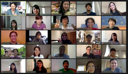 The class celebrates their final videos.